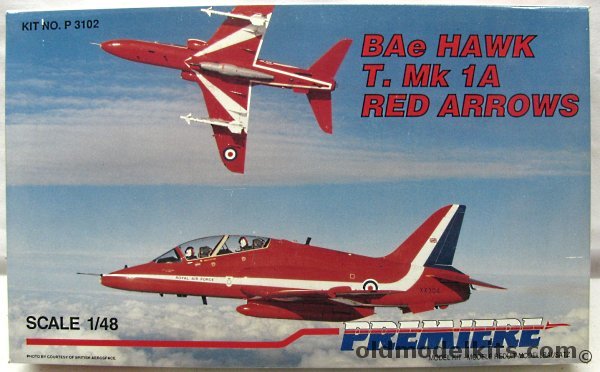 Premiere 1/48 BAe Hawk T.Mk 1A Red Arrows, P3102 plastic model kit